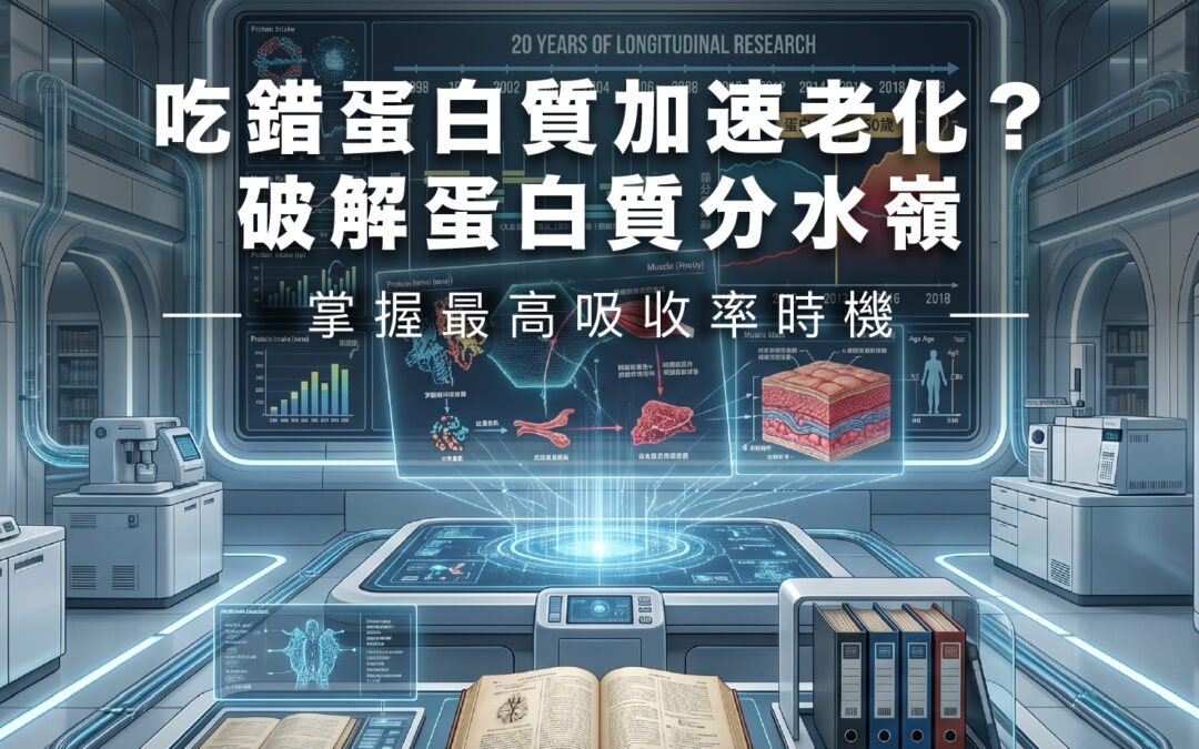 [ 2026/07] 吃錯蛋白質加速老化？破解蛋白質分水嶺